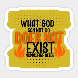 POWERFUL GOD Sticker